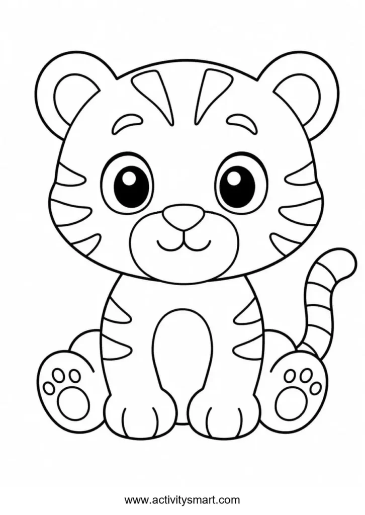 Free Printable Pond Animals Coloring Page for Kids