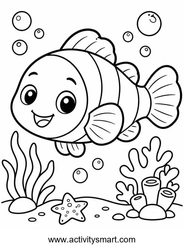 Free Printable Baby Animals Coloring Page for Kids