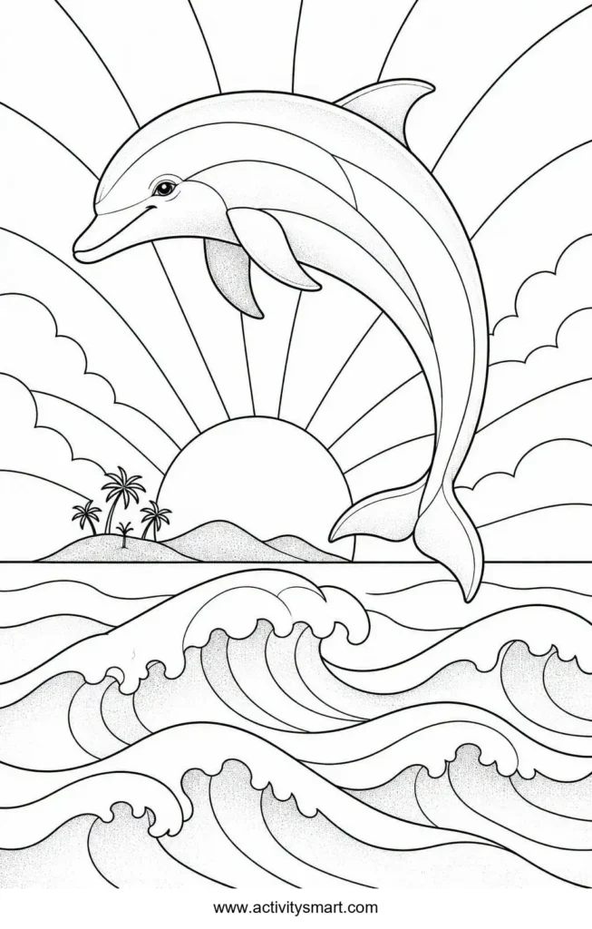 Free Printable Trains Coloring Page for Kids