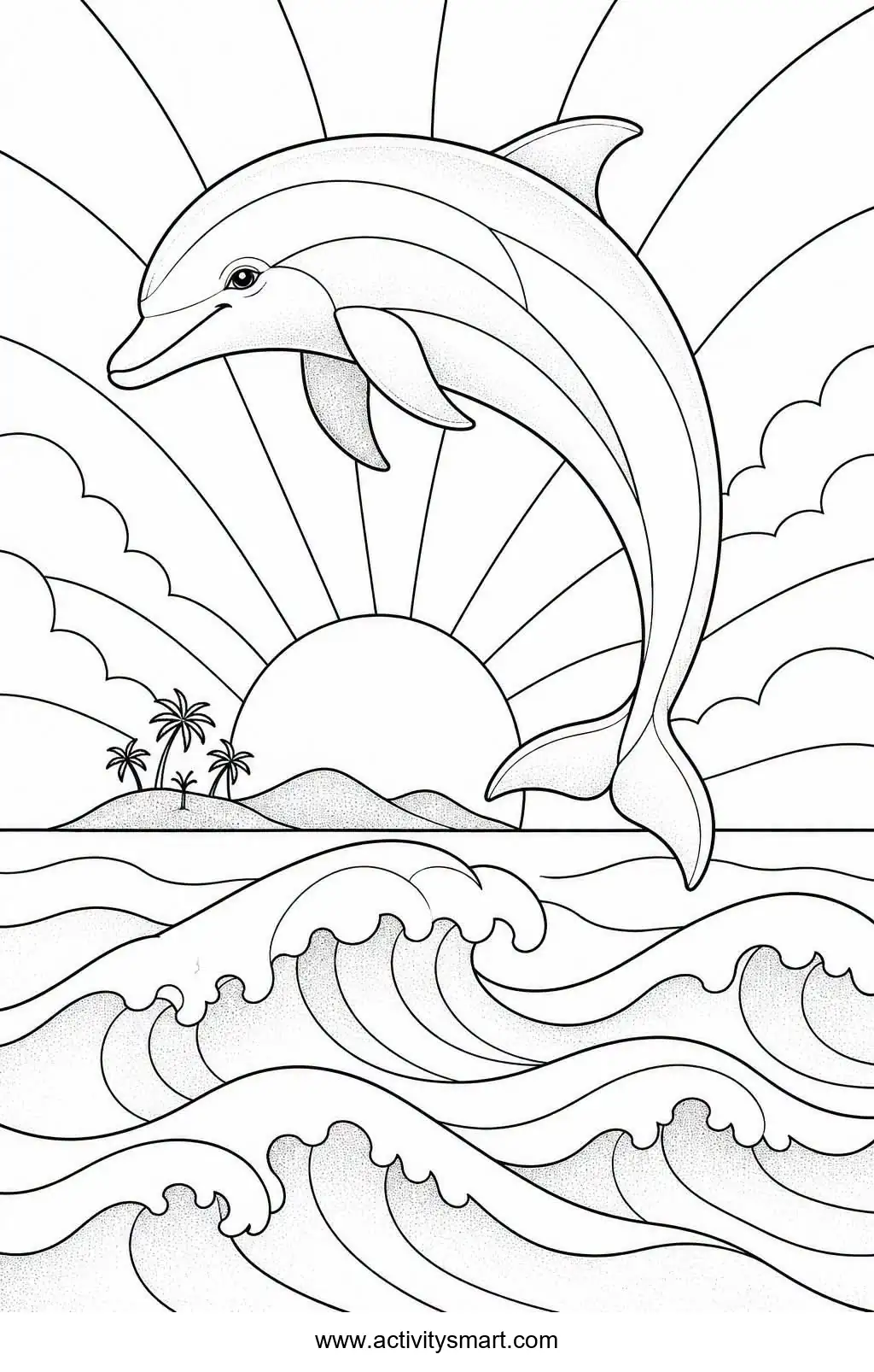 Trains coloring page for preschool and kindergarten kids