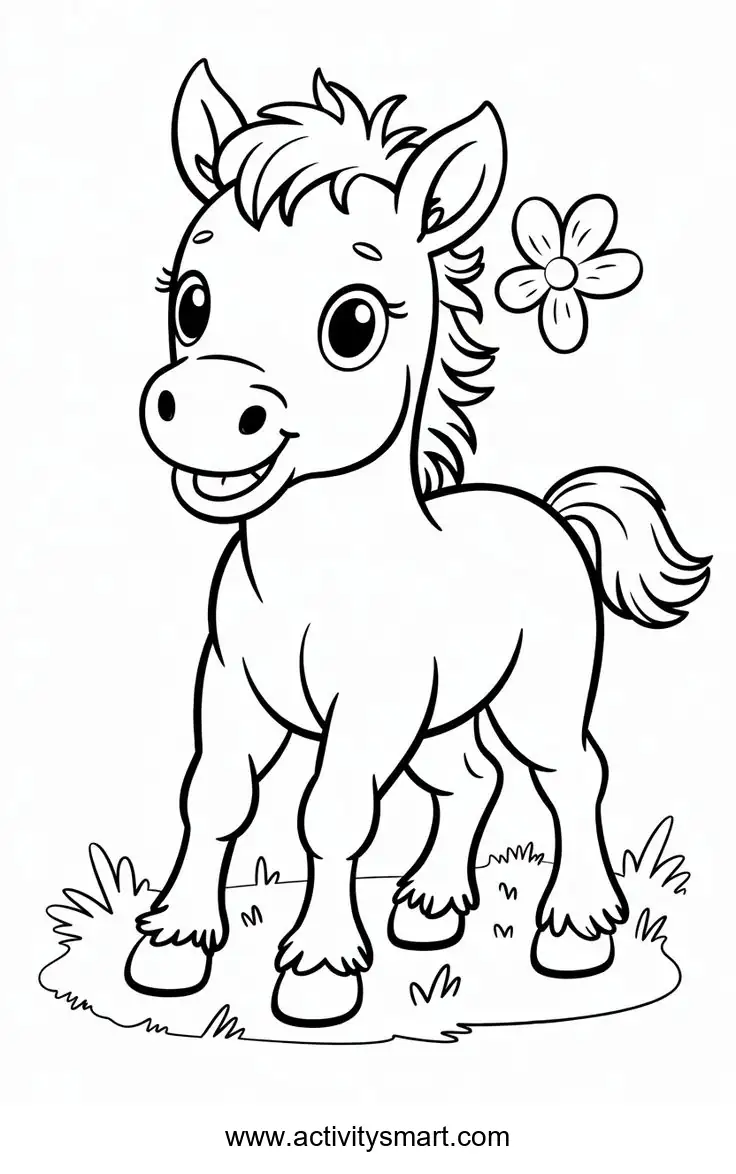 Mermaid Adventure coloring page for preschool and kindergarten kids