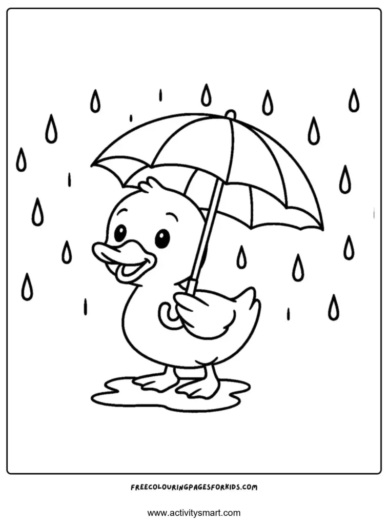 Unicorn Rainbow coloring page for preschool and kindergarten kids