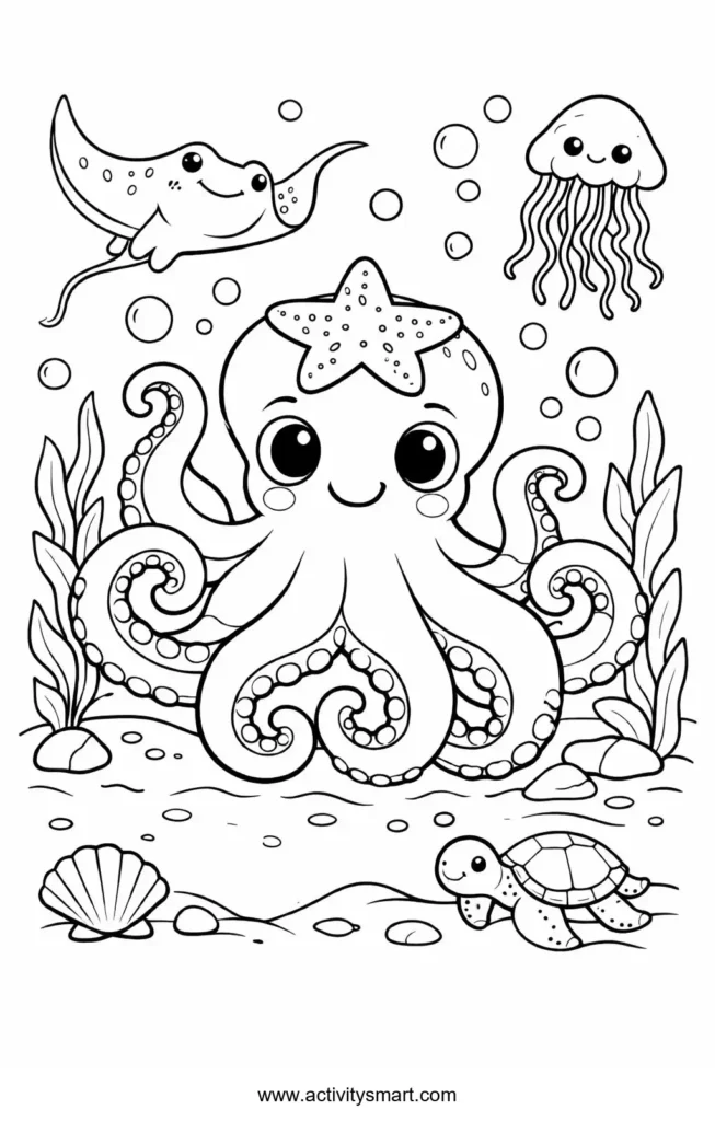 Free Printable Christmas Coloring Coloring Page for Kids