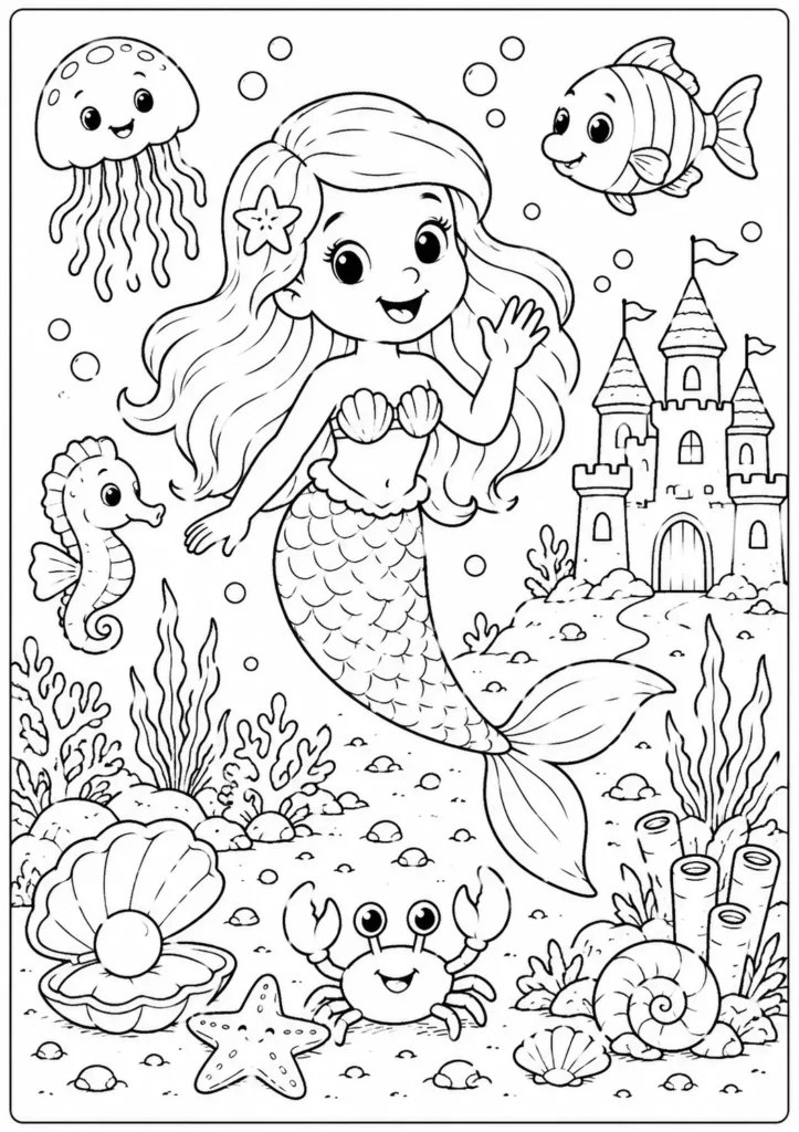 Free Printable Woodland Animals Coloring Page