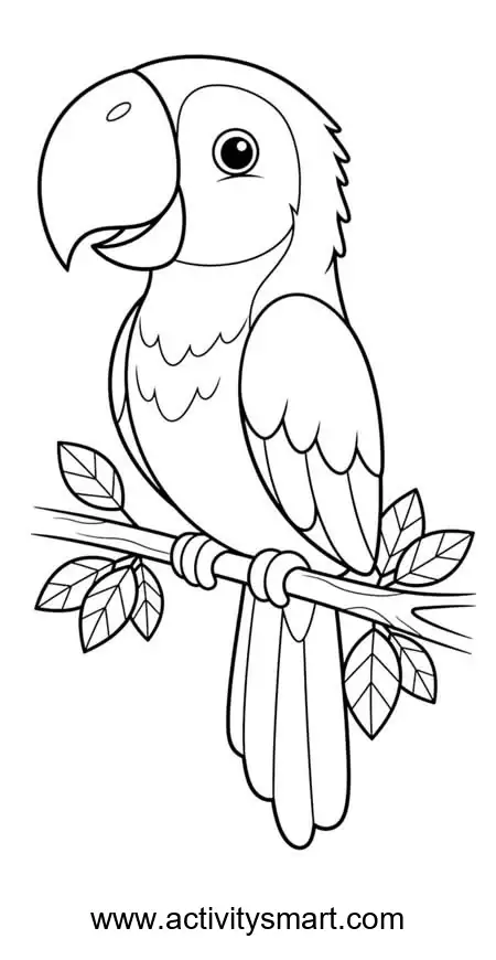 School Supplies coloring page for preschool and kindergarten kids
