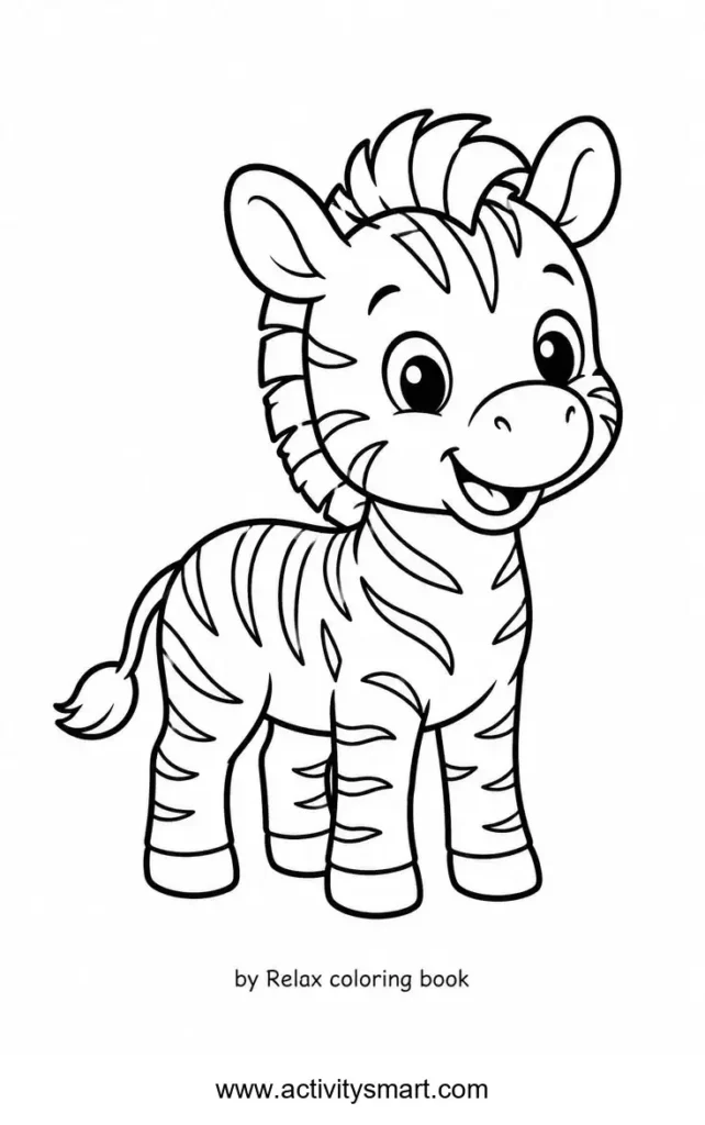 Counting Animals coloring page for preschool and kindergarten kids