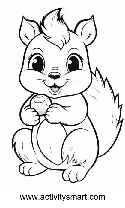 Fruit and Vegetables coloring page for preschool and kindergarten kids