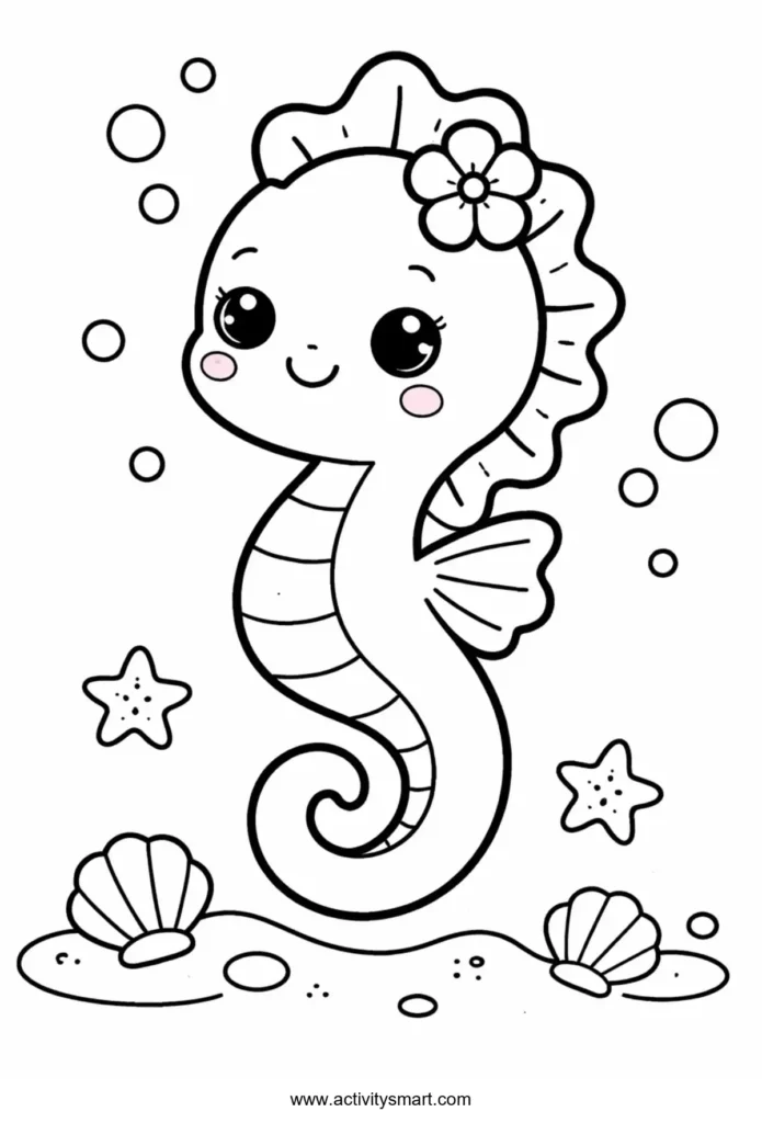Free Printable Cute Pets Coloring Page for Kids
